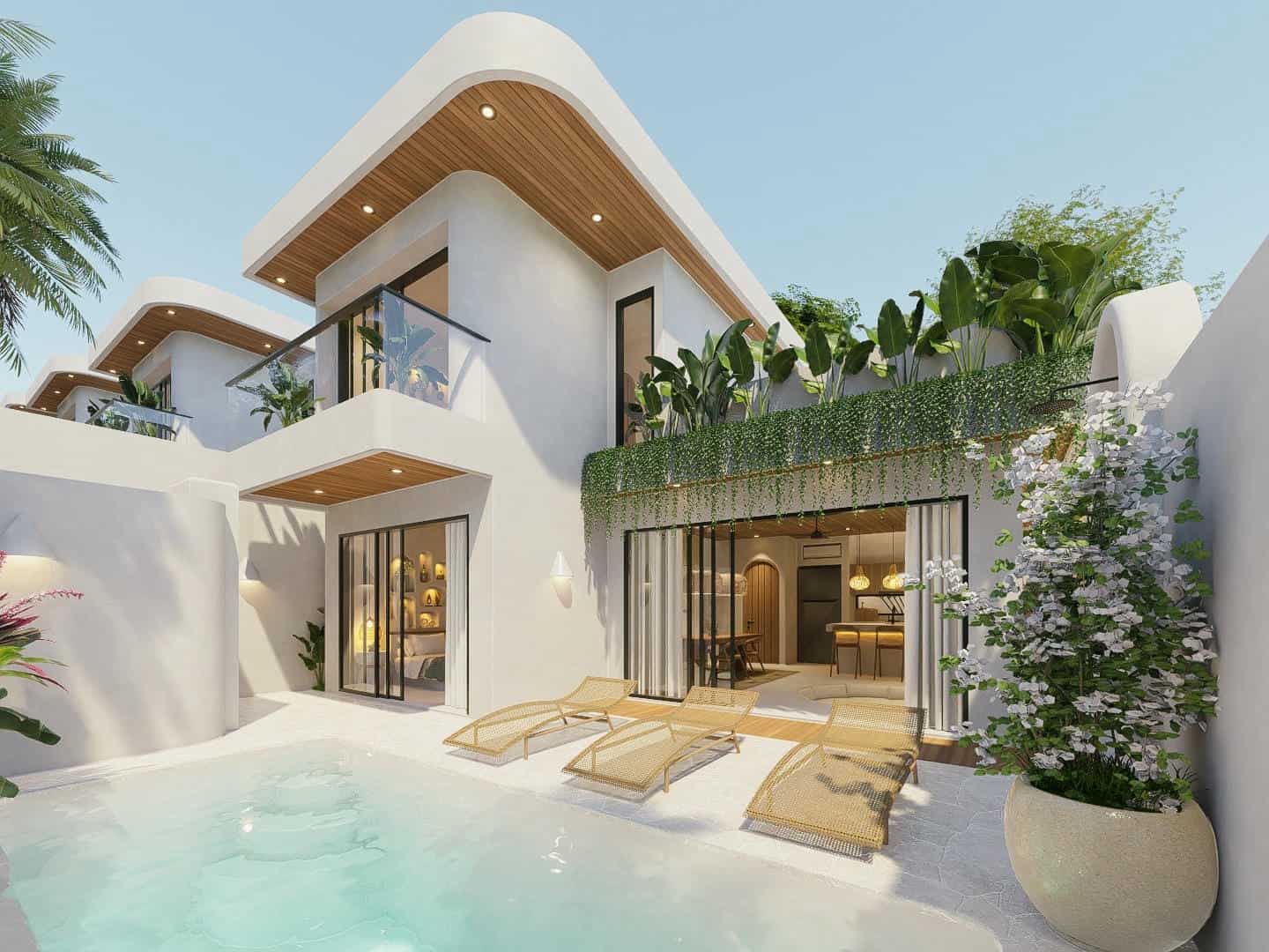 MODERN MEDITERRANEAN 2 BEDROOM VILLA FOR SALE LEASEHOLD IN BINGIN BE-1964 